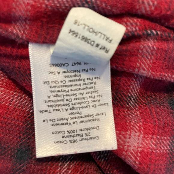 EDDIE BAUER WOMENS JEANS PLAID LINED GORP BOYFRIEND BOHO BLUE JEANS SIZE 6 - Picture 7 of 9